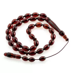 Islamic 33 Baltic amber Prayer OLIVE beads