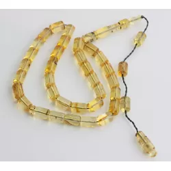 Islamic 33 BARREL Prayer BALTIC AMBER Beads Muslim Rosary