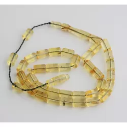 Islamic 33 BARREL Prayer BALTIC AMBER Beads Muslim Rosary