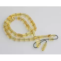 Islamic 33 BARREL Prayer BALTIC AMBER Beads Muslim Rosary