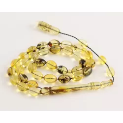 Islamic 33 Baltic amber Prayer OLIVE beads