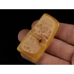 Polished Genuine Baltic amber 15g Stone w Hole