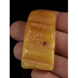 Polished Genuine Baltic amber 15g Stone w Hole