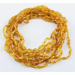 10 Honey BEANS Baltic amber adult wholesale necklaces 45cm