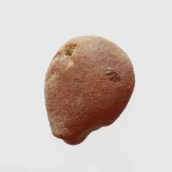 Natural rare Baltic amber resin drop with cracks
