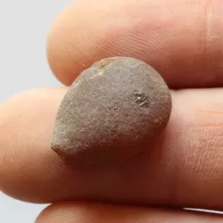 Natural rare Baltic amber resin drop with cracks