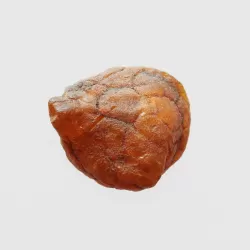 Natural rare Baltic amber resin drop with cracks