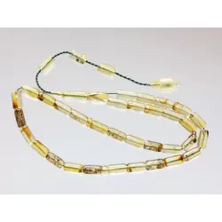 Islamic 33 BARREL Prayer BALTIC AMBER Beads Muslim Rosary