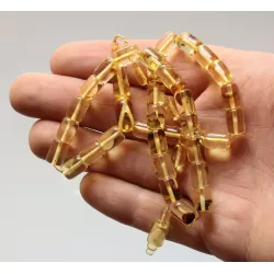 Islamic 33 BARREL Prayer BALTIC AMBER Beads Muslim Rosary
