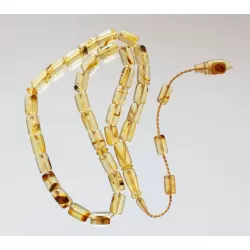 Islamic 33 BARREL Prayer BALTIC AMBER Beads Muslim Rosary