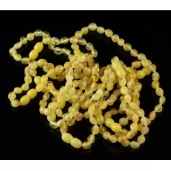 10 Butter BEANS Baltic amber adult bracelets 18cm