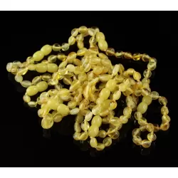 10 Butter BEANS Baltic amber adult bracelets 18cm
