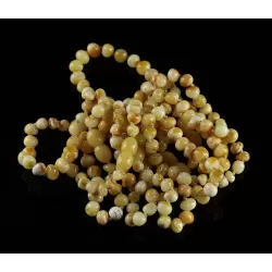10 Butter BAROQUE Baltic amber teething bracelets 14cm