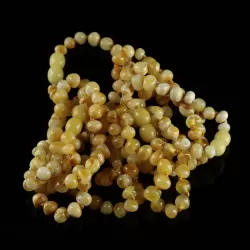 10 Butter BAROQUE Baltic amber teething bracelets 14cm