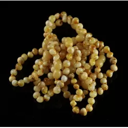 10 Butter BAROQUE Baltic amber teething bracelets 14cm