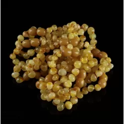 10 Butter BAROQUE Baltic amber teething bracelets 14cm