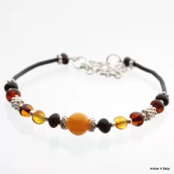 Baltic Amber Bangle Bracelet for Adults