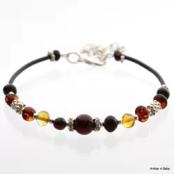Baltic Amber Bangle Bracelet for Adults
