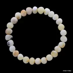 Raw Baltic Amber Stretchy Bracelet for Adults