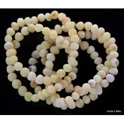 Raw Baltic Amber Stretchy Bracelet for Adults