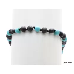 Raw Gemstone Baltic Amber Teething Necklace for Baby