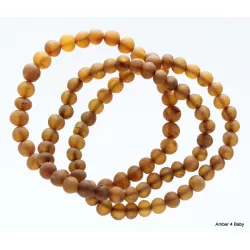 Raw Baltic Amber Stretchy Bracelet for Adults