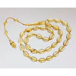Islamic 33 Baltic amber Prayer OLIVE 9MM beads
