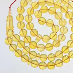 Islamic 66 ROUND Baltic amber Prayer 10mm beads