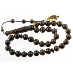 Islamic 33 Prayer ROUND Baltic amber 10MM beads