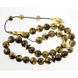 Islamic 33 Prayer ROUND Baltic amber 9MM beads