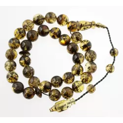 Islamic 33 Prayer ROUND Baltic amber 9MM beads