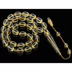Islamic 33 Prayer OLIVE Baltic amber beads