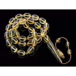 Islamic 33 Prayer OLIVE Baltic amber beads