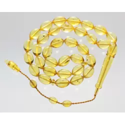 Islamic 33 Prayer OLIVE Baltic amber beads