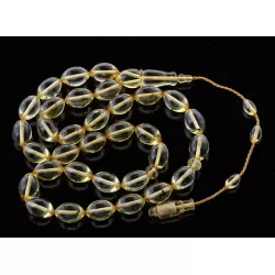 Islamic 33 Prayer OLIVE Baltic amber beads