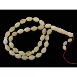 Islamic 33 OLIVE Prayer BALTIC AMBER 7MM Beads Muslim Rosary