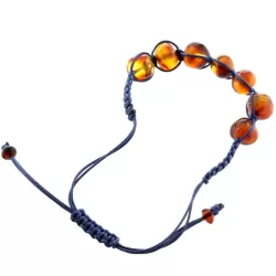 Shamballa Baltic Amber Bracelet for Adults