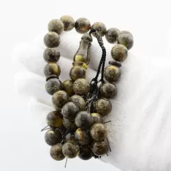 Massive Islamic 33 Prayer ROUND Baltic amber 15MM beads