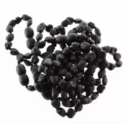 10 Raw Cherry BEANS Baltic amber teething Baby bracelets 14cm