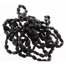 10 Raw Cherry BEANS Baltic amber teething Baby bracelets 16cm