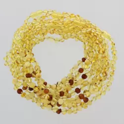 10 BAROQUE Baltic amber teething necklaces 33cm
