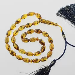 Islamic 33 Baltic amber Prayer OLIVE beads