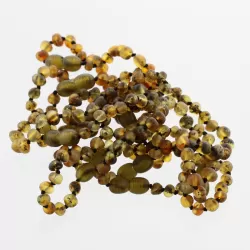 10 Raw Green BAROQUE Baltic amber teething bracelets 14cm
