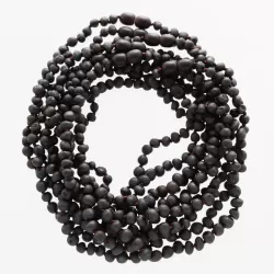 10 Raw Cherry BAROQUE Baby teething Baltic amber necklaces 32cm