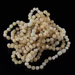10 Raw Milk Olives Baltic Amber Bracelets 19cm