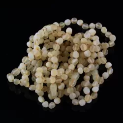 10 Raw Milk Olives Baltic Amber Bracelets 19cm