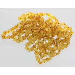 10 Raw Honey BAROQUE Baltic Amber Bracelet 19cm