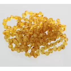 10 Raw Honey BAROQUE Baltic Amber Bracelet 19cm