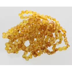 10 Raw Honey BAROQUE Baltic Amber Bracelet 19cm