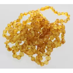 10 Raw Honey BAROQUE Baltic Amber Bracelet 19cm